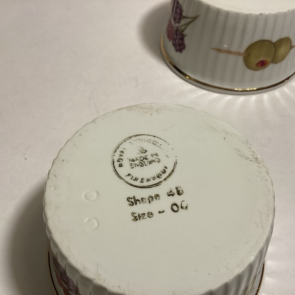 Set of 10 Royal Worcester ramekins, fruit of the vale - Picture 8 of 10